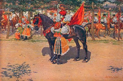 Op het festival, 1911 door Joža Uprka