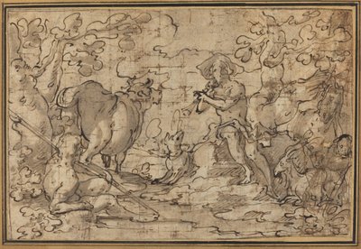 Mercurius en Argus door Joachim Anthonisz Wtewael