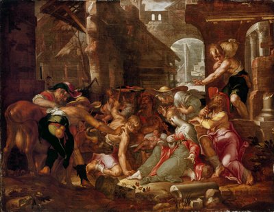 De aanbidding van de herders, ca. 1606 door Joachim Anthonisz Wtewael