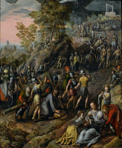 Christus draagt het kruis door Joachim Beuckelaer