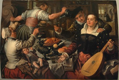 Keukenscène met concert door Joachim Beuckelaer