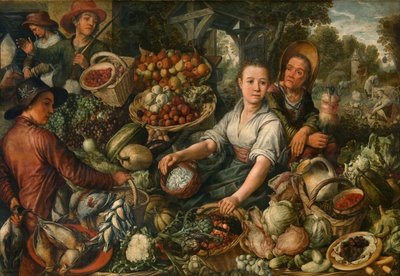 Groentemarkt door Joachim Beuckelaer