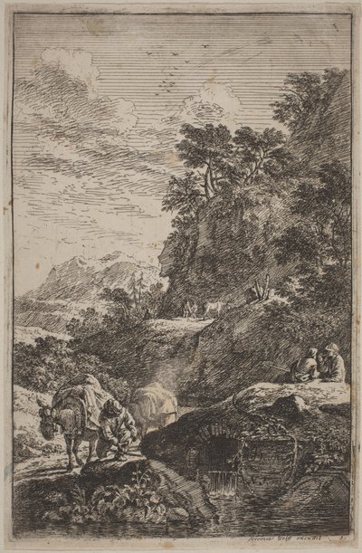 Landschappen in de Stijl van Salvator Rosa door Joachim Franz Beich