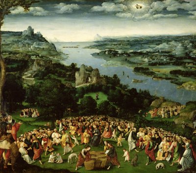 De Voeding van de Vijfduizend door Joachim Patenier