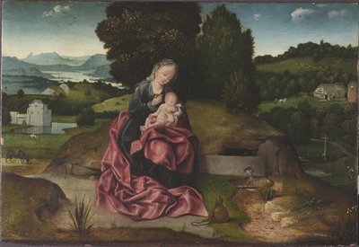 De rust tijdens de vlucht naar Egypte door Joachim Patinir