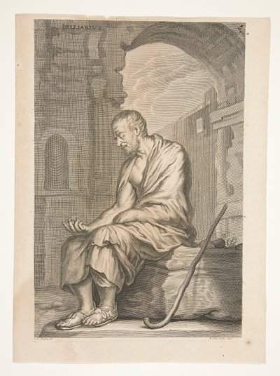 Belisarius, uit Sculpturae Veteris Admirata door Joachim von Sandrart
