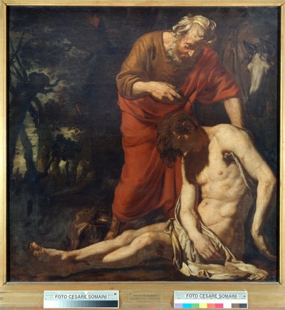 De Barmhartige Samaritaan door Joachim von Sandrart