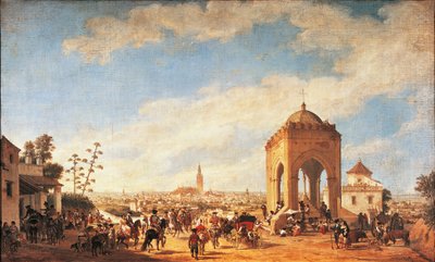 La Cruz del Campo, Sevilla door Joachin Dominguez Becquer