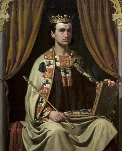 Portret van Alfonso X (1221-1284), Koning van Castilië door Joachin Dominguez Becquer