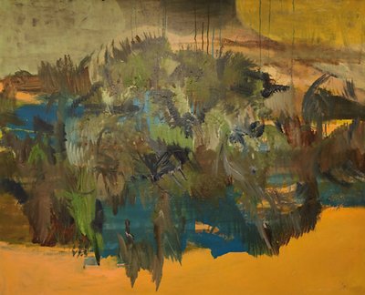 Vloeiend abstract landschap door Joackim Schou Dahle
