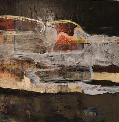 Stemmige abstracte stroming door Joackim Schou Dahle