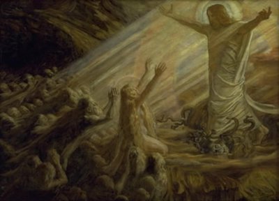 Christus in het rijk van de doden. Studie door Joakim Frederik Skovgaard