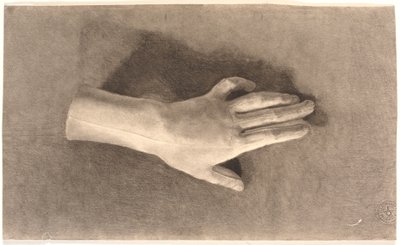Studie van een gipsen hand door Joakim Frederik Skovgaard