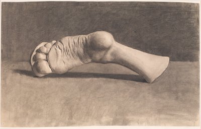 Tekening naar gips. Een voet door Joakim Frederik Skovgaard