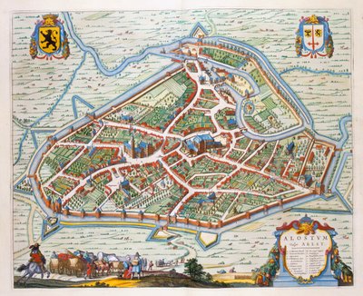 Aalst, 1649 door Joan Blaeu