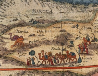 Kaart van Afrika in 1686 door Joan Blaeu (detail) door Joan Blaeu