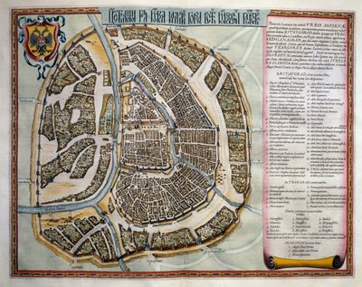 Moskou, Volume II, Atlas Maior, door Joan Blaeu (1596-1673), kopergravure, Amsterdam door Joan Blaeu