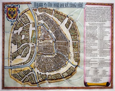Moskou, tweede deel, titelpagina van Deel I, uit Atlas Maior, atlas in 11 delen, door Joan Blaeu (1596-1673) door Joan Blaeu