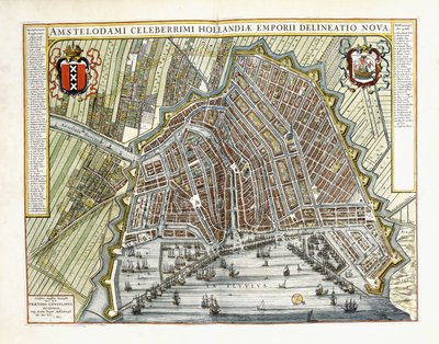 Plan en uitzicht van de steden en gebouwen van Holland en de Lage Landen, 1649 door Joan Blaeu