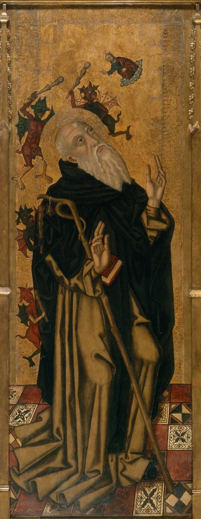 Sint Antonius de Abt gekweld door demonen door Joan Desí