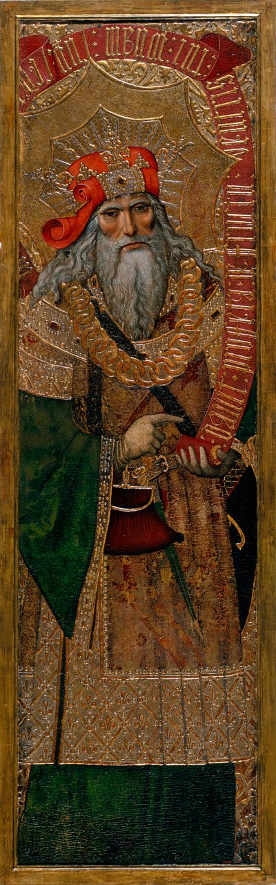 David - Schilderij van Joan Gasco (actief 1500-1529) door Joan Gascó