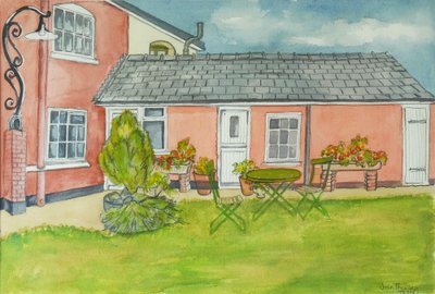 Achtertuin, Red Cottage Studios, Suffolk, 2000 door Joan Thewsey