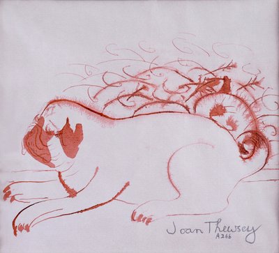 Pug Puppy 2, 2005 door Joan Thewsey