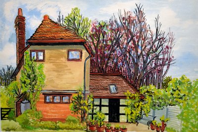 Rose Cottage, Cookham, Lord Astors Boerderij Cliveden door Joan Thewsey