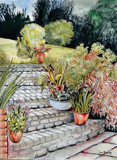 Trappen naar de tuin, 2014 door Joan Thewsey