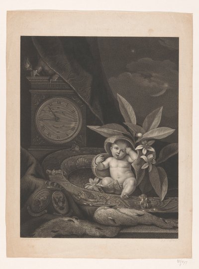 Geboorte toekomstige koning Willem III, 1817 door Joannes Josephus Wolff
