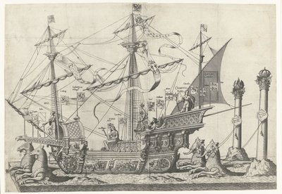 Het schip Victoria, nr. 5 door Joannes van Doetechum (I)