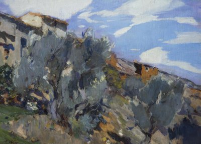 Boerderij met bos door Joaquim Mir i Trinxet