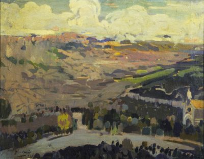 Uitzicht op L’Aleixar door Joaquim Mir i Trinxet