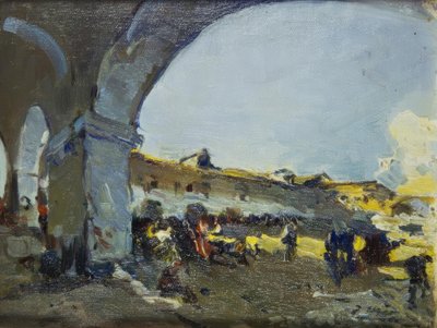 Markt in Vilanova i la Geltrú door Joaquim Mir i Trinxet