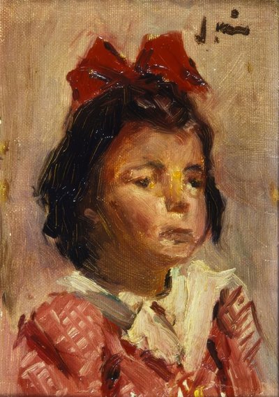 Portret van een meisje door Joaquim Mir i Trinxet