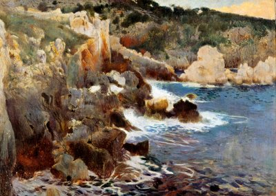 Betoverde baai (Mallorca, Mallorca). Schilderij door Joaquim Mir i Trinxet (1873-1940), circa 1901. Olieverf op doek. Barcelona, Nationaal Kunstmuseum van Catalonië. door Joaquin Mir Trinxet