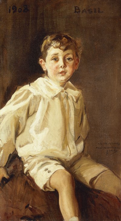 Een portret van Basil Mundy, 1908 door Joaquín Sorolla