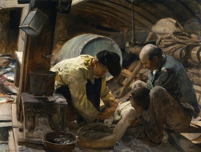 En ze zeggen nog steeds dat vis duur is door Joaquín Sorolla