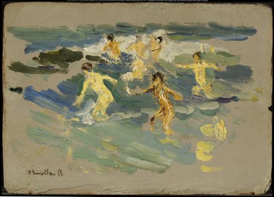 Strand van Valencia, ca. 1904 door Joaquín Sorolla