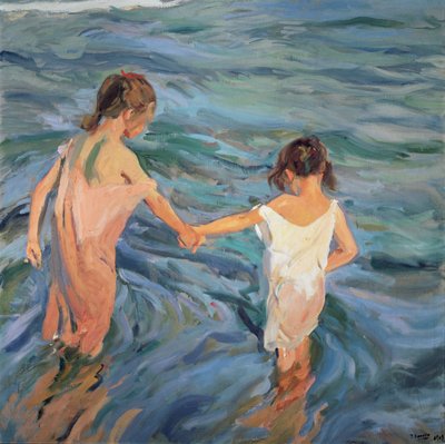 Kinderen in de Zee door Joaquin Sorolla y Bastida