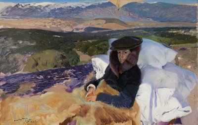 Herstellende Maria in El Pardo door Joaquin Sorolla y Bastida