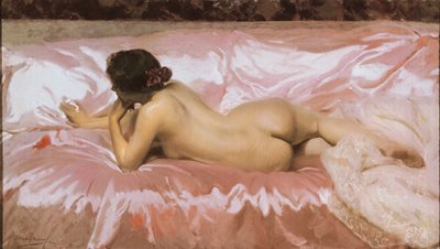 Naakte vrouw. door Joaquín Sorolla