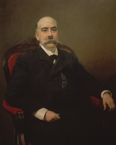 Portret van Emilio Castelar y Ripoll, Spaanse staatsman, redenaar en schrijver door Joaquin Sorolla y Bastida