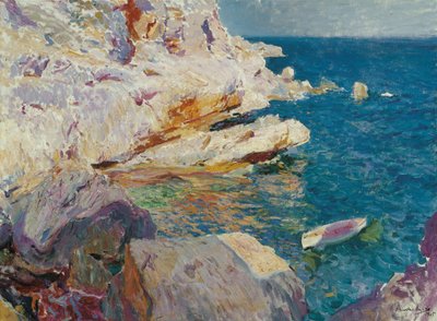 Rots bij Javea door Joaquin Sorolla y Bastida