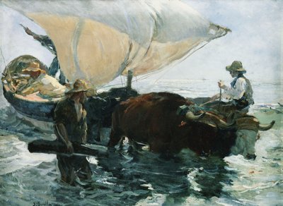 De Terugkeer van het Vissen door Joaquín Sorolla