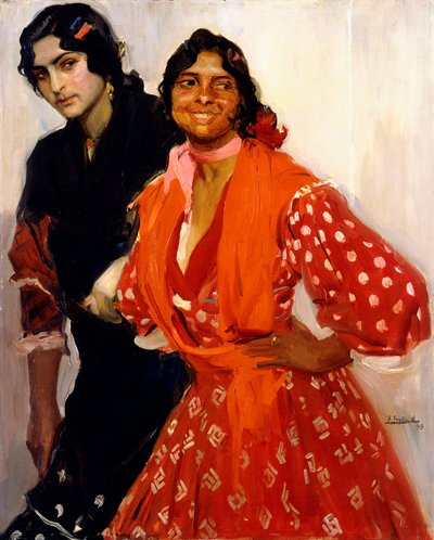 Twee Zigeuners, 1913 door Joaquín Sorolla