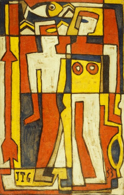 Twee Figuren door Joaquin Torres Garcia