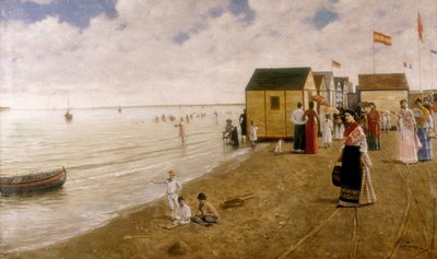 Het strand van Sanlucar de Barrameda door Joaquin Turina Arenal