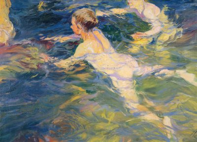 Zwemmer, Jávea door Joaquín Sorolla