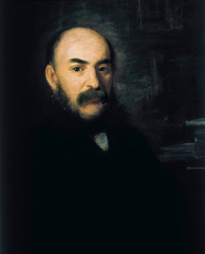 Portret van Jose Amador de los Rios y Serrano door Joaquín Espalter y Rull